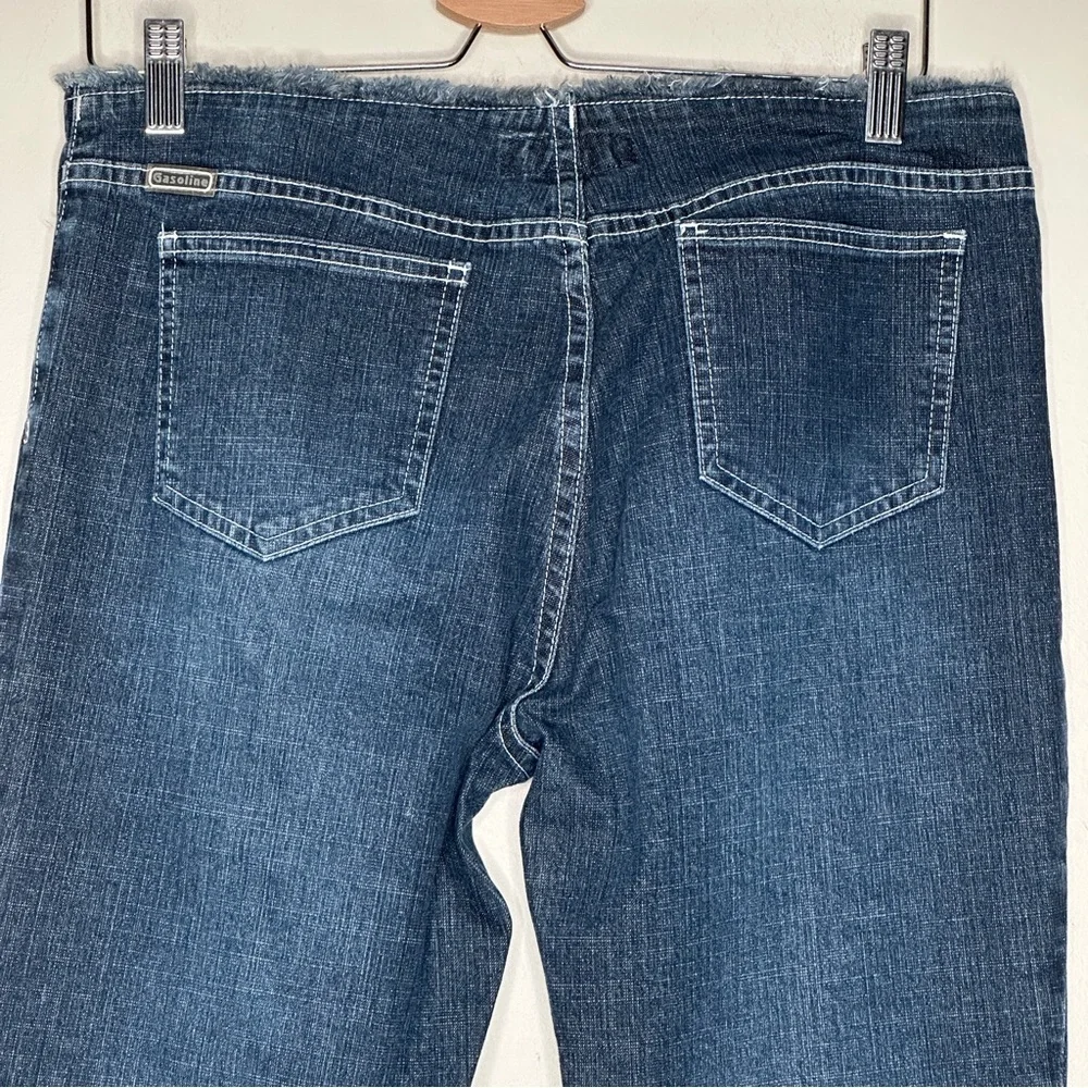 Vintage Y2K Gasoline Flare Jeans Dark Wash Size 13 - Picture 5 of 13